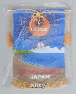Lot of 22 Vintage Lions Club International Banners Japan New Zealand Korea