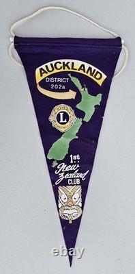 Lot of 22 Vintage Lions Club International Banners Japan New Zealand Korea