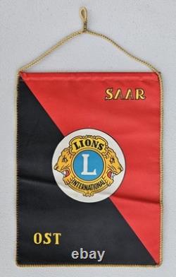 Lot of 22 Vintage Lions Club International Banners Japan New Zealand Korea