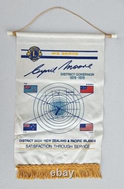 Lot of 22 Vintage Lions Club International Banners Japan New Zealand Korea