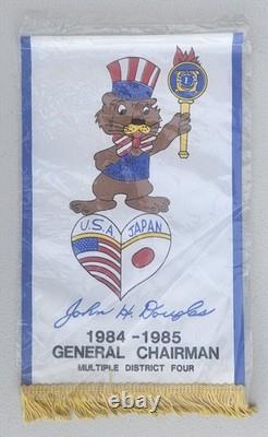 Lot of 22 Vintage Lions Club International Banners Japan New Zealand Korea