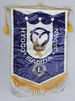 Lot of 22 Vintage Lions Club International Banners Japan New Zealand Korea