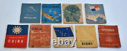 Lot of 9 WWII World War 2 Pocket Guides China New Zealand Guinea Caledonia Indie