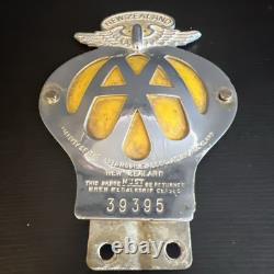 Lovely Vintage New Zealand AA Automobile Association Car Badge No 39395 1945/67