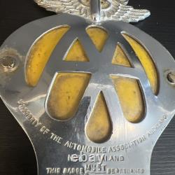 Lovely Vintage New Zealand AA Automobile Association Car Badge No 39395 1945/67