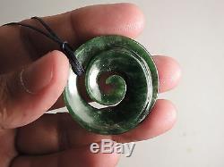 MARSDEN FLOWER JADE MAORI Pounamu Greenstone Dean's Nephrite Fine SINGLE KORU