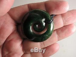 MARSDEN FLOWER JADE MAORI Pounamu Greenstone Dean's Nephrite Fine SINGLE KORU