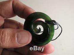 MARSDEN FLOWER JADE MAORI Pounamu Greenstone Dean's Nephrite Fine SINGLE KORU