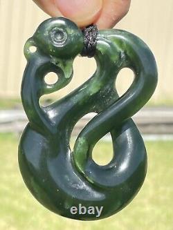 MARSDEN JADE New Zealand Greenstone Pounamu NEPHRITE Dean's BIG MANAIA CROSSOVER