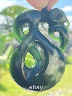 MARSDEN JADE New Zealand Greenstone Pounamu NEPHRITE Dean's BIG MANAIA CROSSOVER