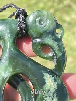 MARSDEN JADE New Zealand Greenstone Pounamu NEPHRITE Dean's BIG MANAIA CROSSOVER