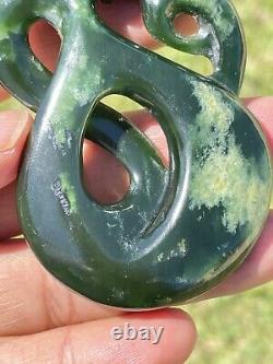 MARSDEN JADE New Zealand Greenstone Pounamu NEPHRITE Dean's BIG MANAIA CROSSOVER