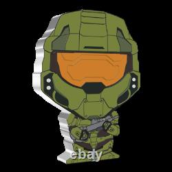 MASTER CHIEF CHIBI COIN COLLECTION HALO SERIES 2021 1 oz Silver Proof Coin NIUE