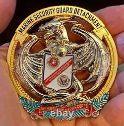 MSG-D Marine Security Guard Detachment Wellington, New Zealand Challenge Coin