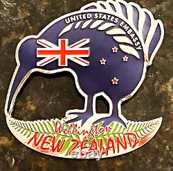 MSG-Det Marine Security Guard Detachment Wellington, New Zealand Challenge Coin