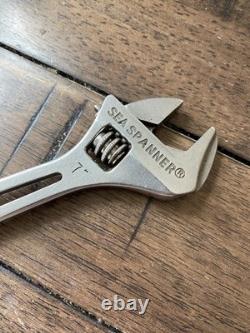 Maitland Engineering New Zealand Sea Spanner 7 Adjustable Wrench RARE