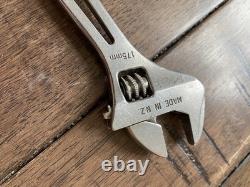 Maitland Engineering New Zealand Sea Spanner 7 Adjustable Wrench RARE