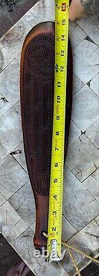 Maori Authentic Patu War Club Handcarved 15 Inches NZ New Zealand