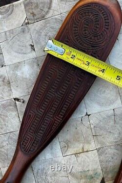 Maori Authentic Patu War Club Handcarved 15 Inches NZ New Zealand