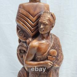 Maori Chief Lamp Resin BASE ONLY Hei Tiki New Zealand Aotearoa