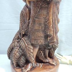 Maori Chief Lamp Resin BASE ONLY Hei Tiki New Zealand Aotearoa