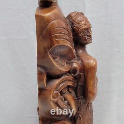 Maori Chief Lamp Resin BASE ONLY Hei Tiki New Zealand Aotearoa