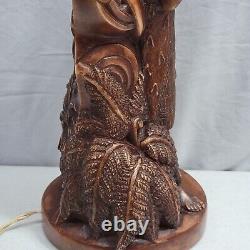 Maori Chief Lamp Resin BASE ONLY Hei Tiki New Zealand Aotearoa