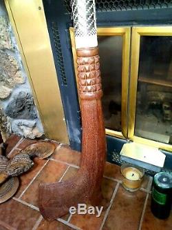 Maori Gugu War Club Battle Axe, New Zealand Vintage Handcrafted Weapon, 43 Long