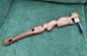 Maori Hand-Carved Ceremonial Toki/Adze Pounamu Greenstone Jade Blade Long Handle