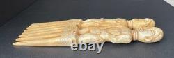 Maori Handcarved Ritual Comb Replica New Zealand Warrior Jewelry