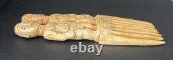Maori Handcarved Ritual Comb Replica New Zealand Warrior Jewelry