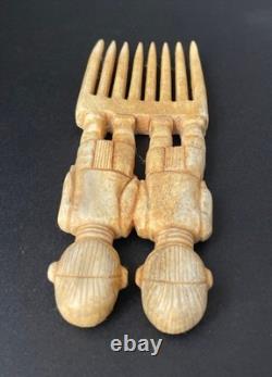 Maori Handcarved Ritual Comb Replica New Zealand Warrior Jewelry