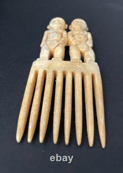 Maori Handcarved Ritual Comb Replica New Zealand Warrior Jewelry
