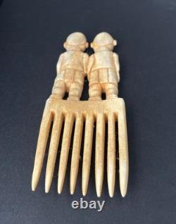 Maori Handcarved Ritual Comb Replica New Zealand Warrior Jewelry