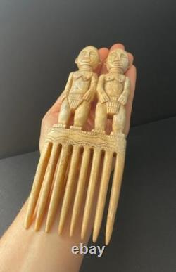 Maori Handcarved Ritual Comb Replica New Zealand Warrior Jewelry