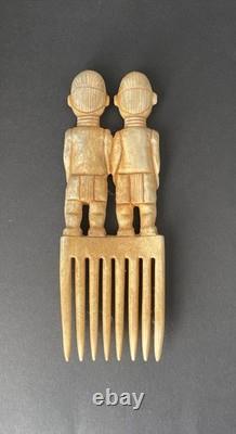 Maori Handcarved Ritual Comb Replica New Zealand Warrior Jewelry