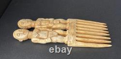 Maori Handcarved Ritual Comb Replica New Zealand Warrior Jewelry