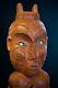 Maori Hei Tiki figure carved hardwood New Zealand very heavy Paua shell eyes