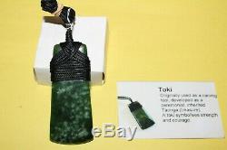 Maori JADE Greenstone Nephrite Jade Pendant Necklace J2