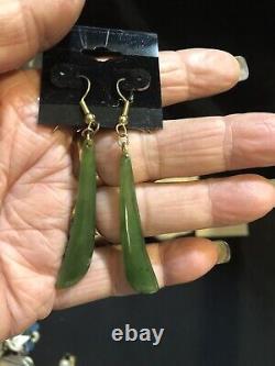 Maori Jade Green Earrings New Zealand