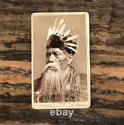 Maori Leader RENATA KAWEPO New Zealand Photo Tribal Face Tattoo Rare Antique