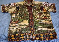 Maori & NZ Places & Wildlife Hawaiian Shirt Made in New Zealand