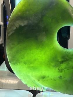 Maori New Zealand Nephrite Jade Pounamu Zoomorphi MANAIA Pendant ca. 20th c