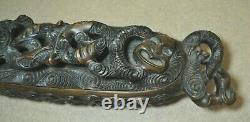 Maori New Zealand Tribal Wooden Carved Feather Box Jack Rangi Redman Signed