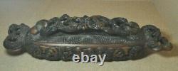 Maori New Zealand Tribal Wooden Carved Feather Box Jack Rangi Redman Signed