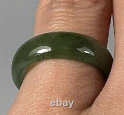 Maori New Zealand hand carved Nephrite Jade Pounamu Finger Ring ca. 20th century