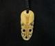 Maori Style Carved Pendant, Handmade Rustic Necklace, Shell Inlay, New Zealand