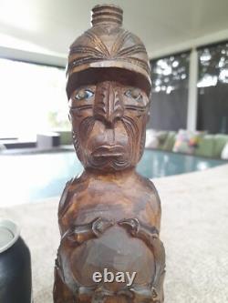 Maori Tekoteko Tiki New Zealand Vintage