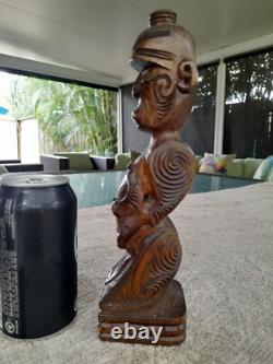 Maori Tekoteko Tiki New Zealand Vintage