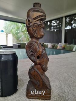 Maori Tekoteko Tiki New Zealand Vintage